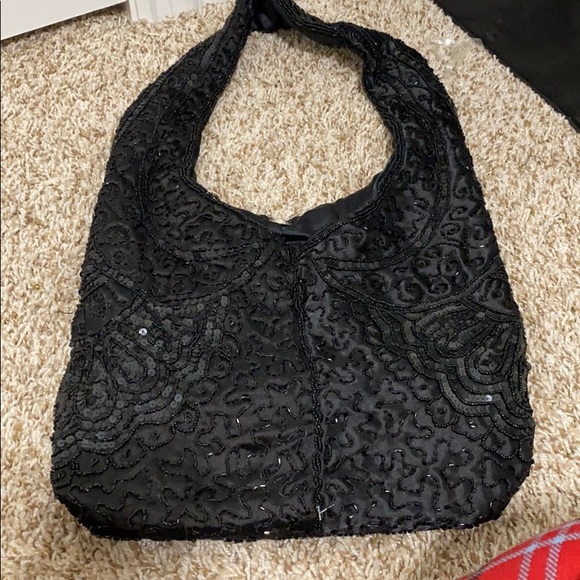 Black Handmade Hobo Bag - Picture 9 of 15